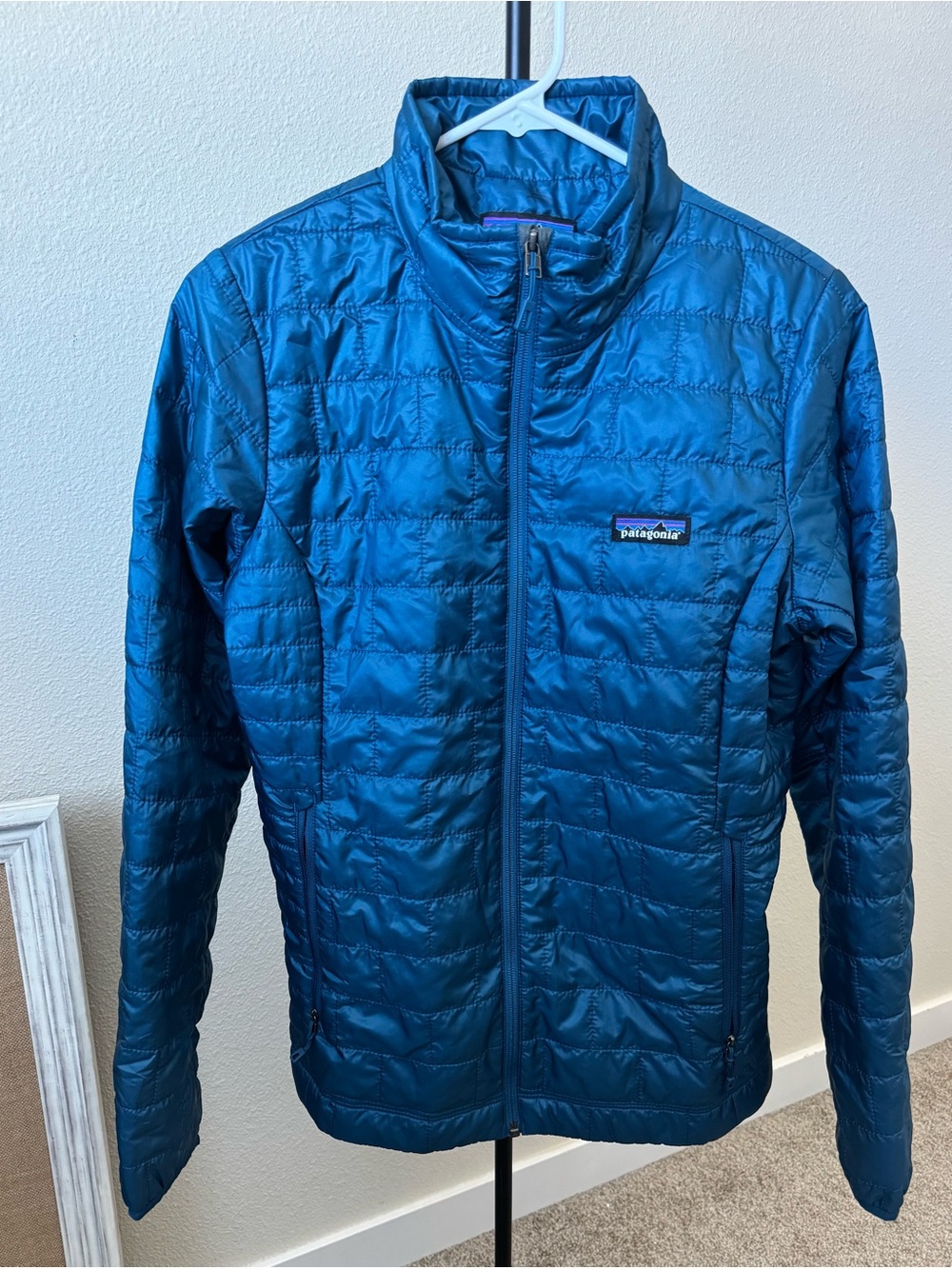 Patagonia Women’s Blue Quilted Nano Puff Jacket
